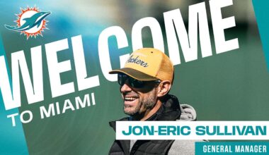 Dolphins agree to terms with Jon-Eric Sullivan as General Manager