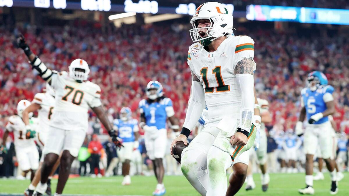 Carson Beck books Miami's home CFP title game date with legacy-defining final drive