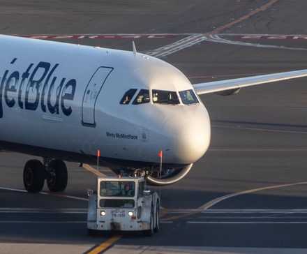 JetBlue Airbus Jet At Boston Logan