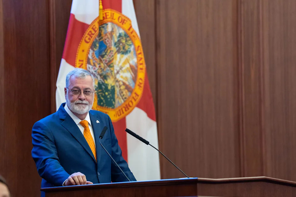 Senate President Ben Albritton address the Florida Senate during opening day of session Tuesday, Jan. 13, 2026.
