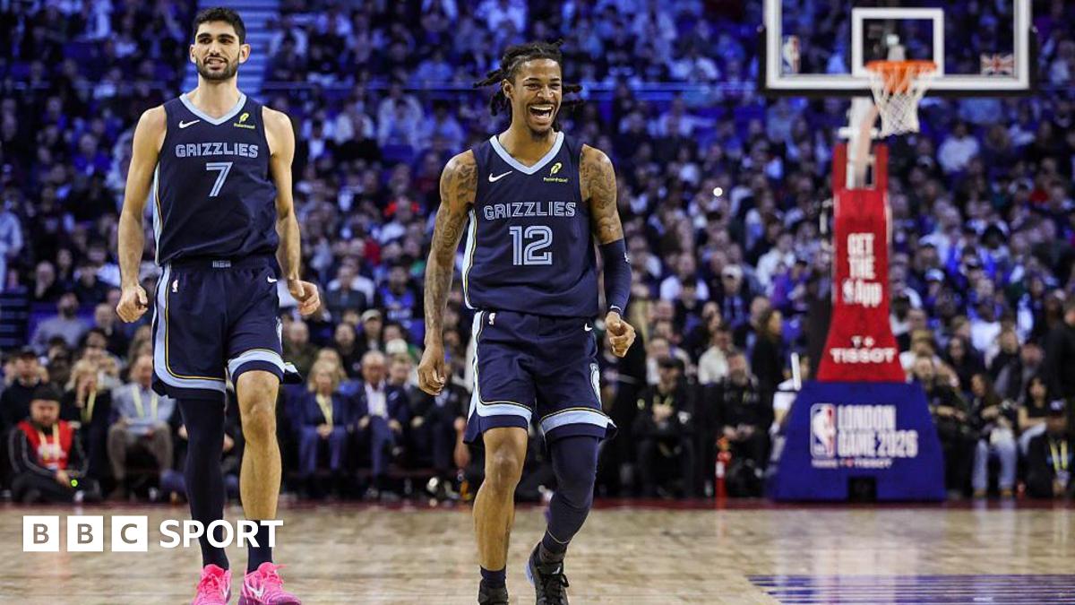 Ja Morant celebrates