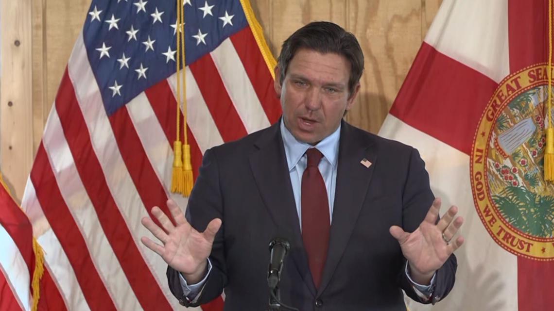 Gov. DeSantis holding press conference in Pinellas Park