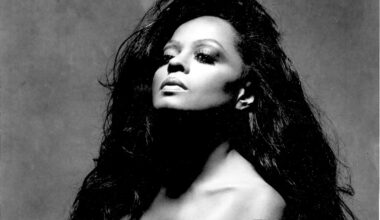Black and white picture of Diana Ross