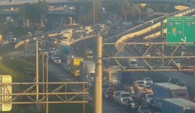 Crashes causing major delays on Interstate 95 in Broward County