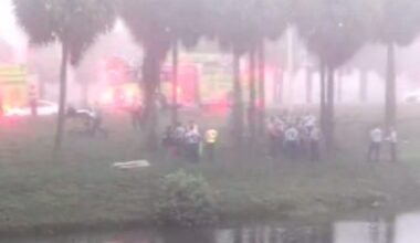 Driver rushed to hospital after car plunges into Miami-Dade canal, first responders say