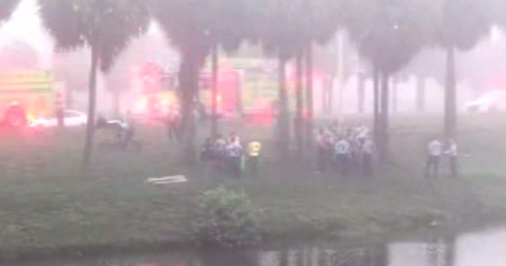 Driver rushed to hospital after car plunges into Miami-Dade canal, first responders say