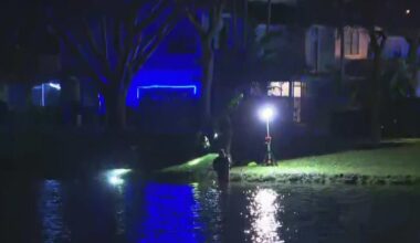 Broward Sheriff's Office dive team conducting investigation in Deerfield Beach lake