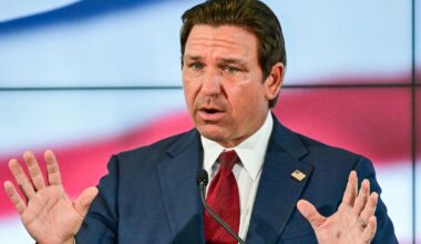 Florida Gov. Ron DeSantis holding news conference in Davie