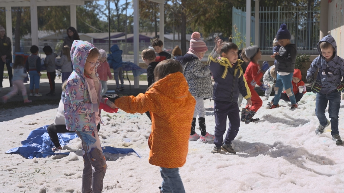 Students in Pinellas County get a rare taste of winter during 'Snow Day'