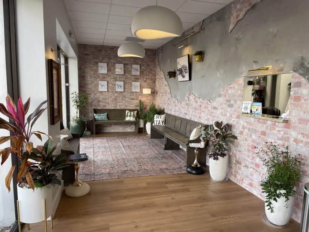 The interior of a vet clinic