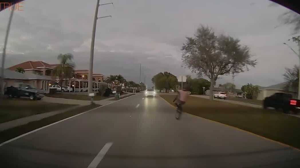 Video of teen riding bike wrong way in Cape Coral raises safety concerns