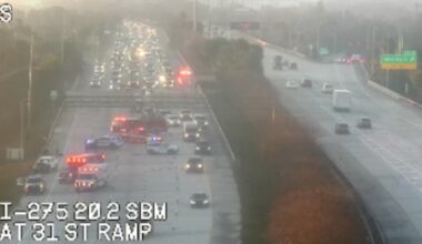 Multi-vehicle crash in St. Pete causing major delays on I-275 northbound