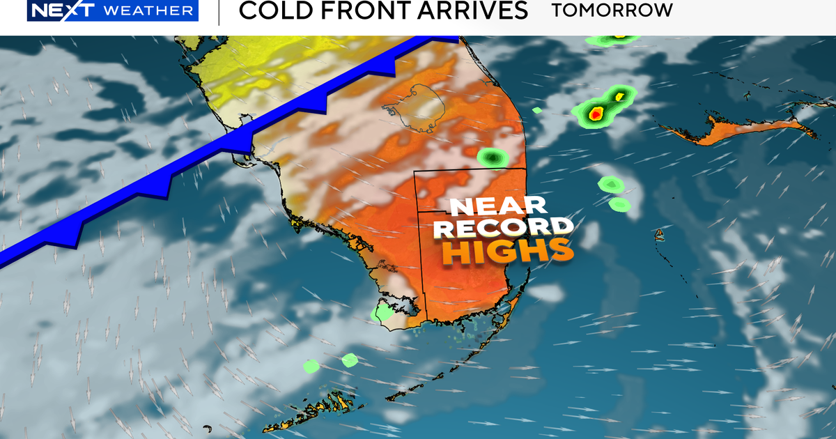South Florida nears record heat for Sunday and early next week ahead of major cooldown