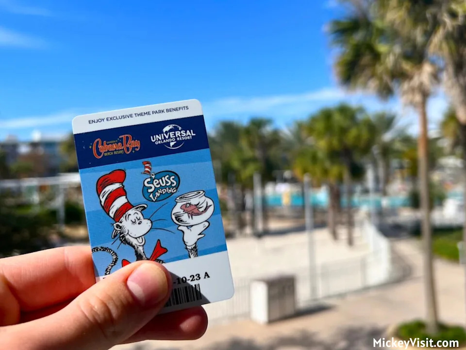 Cabana Bay Beach Resort room key