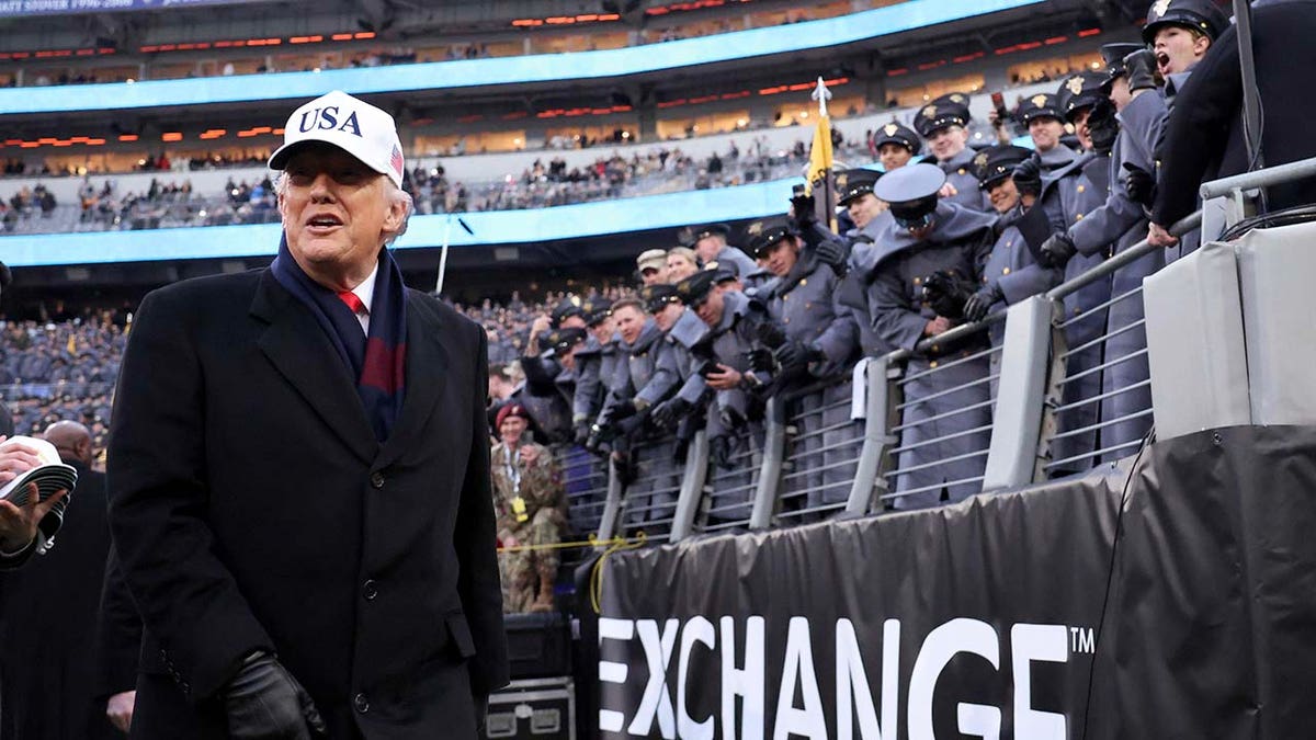 Donald Trump attends Army-Navy game