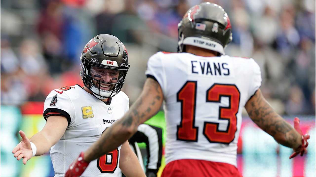 Buccaneers QB Baker Mayfield believes WR Mike Evans will return to Tampa Bay in 2026