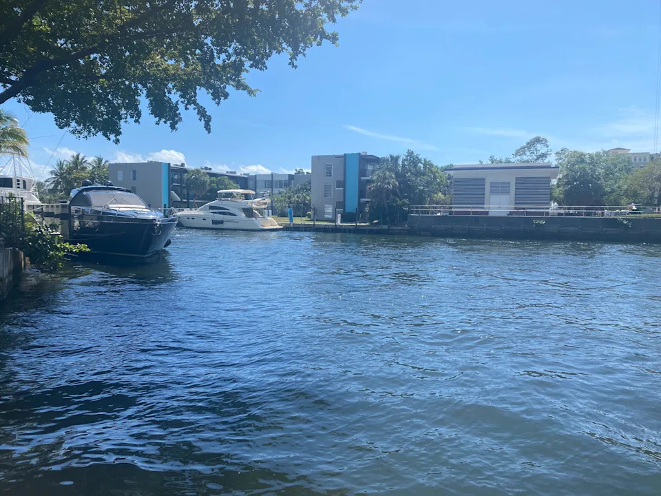 Boat in Fort Lauderdale canal