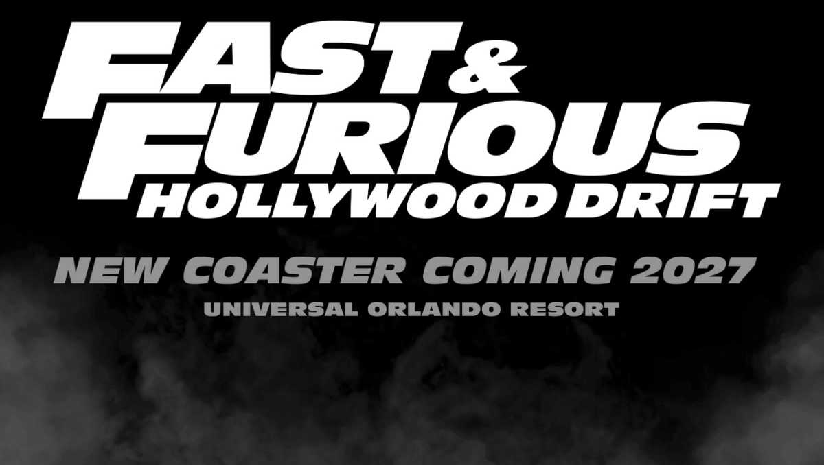 Hollywood Drift coaster coming to Universal Orlando