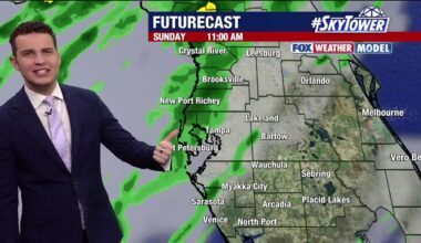 Tampa Weather | Spotty showers for Sunday