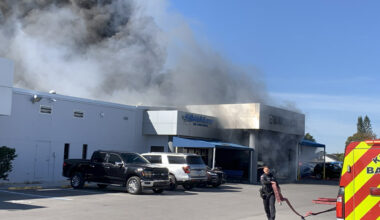 Fire rips through Ford dealership in Winter Haven