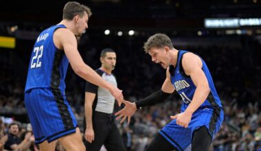 Magic forward Franz Wagner is expected to return to action on Thursday when Orlando plays the Memphis Grizzlies in the NBA Berlin Game. (AP Photo/Matt Slocum)