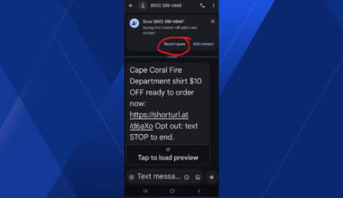 Cape Coral Fire Department warns against new scam