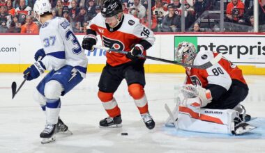 Philadelphia Flyers drop third straight game in 5-1 loss to Tampa Bay Lightning