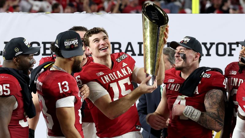 Indiana pulls off the most improbable turnaround in college football history to win its first national championship