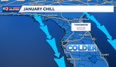 Is there a cold front coming to Florida?