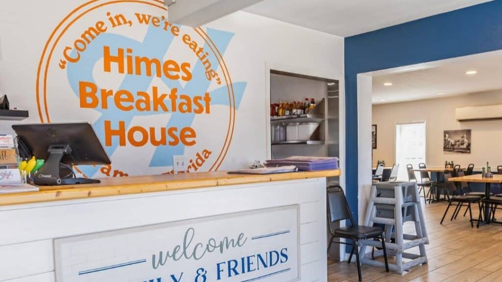 At the front desk in Himes Breakfast House in South Tampa