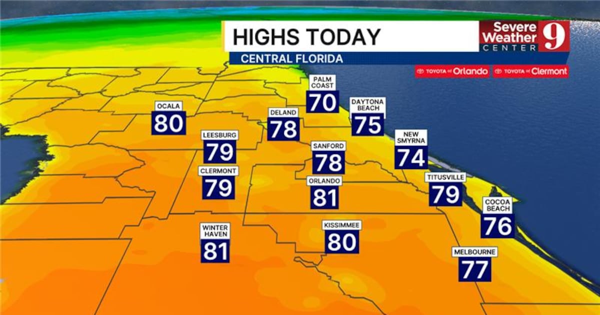 Central Florida weather forecast - WFTV