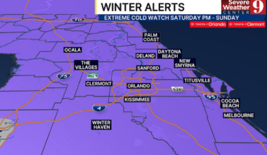 Extreme Cold Watch in Central Florida