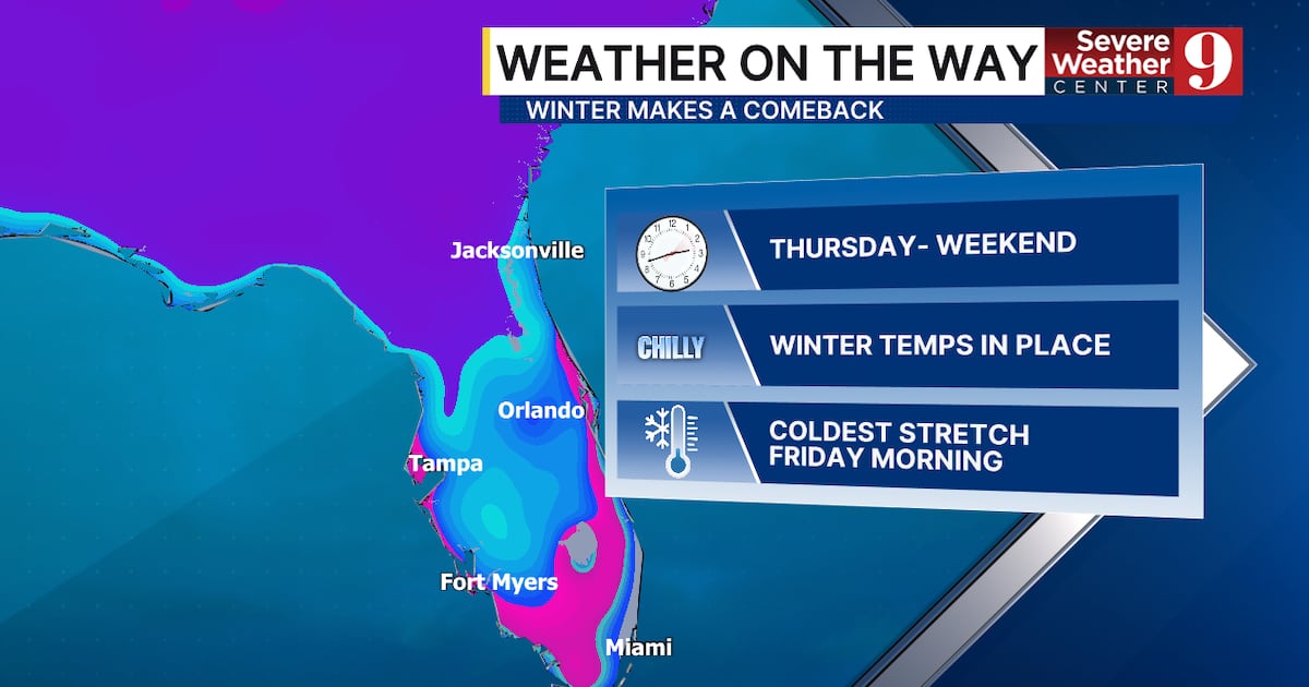 Cold front set to shake up Central Florida – WFTV