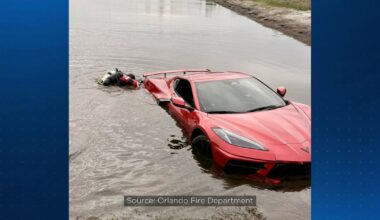 Luxury Corvette found abandoned in Orlando pond – WFTV