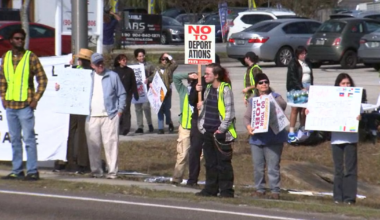 Dozens protest against ICE’s presence in Jacksonville  – Action News Jax