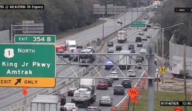 Deadly crash closes all southbound lanes of I-95 at MLK Parkway – Action News Jax