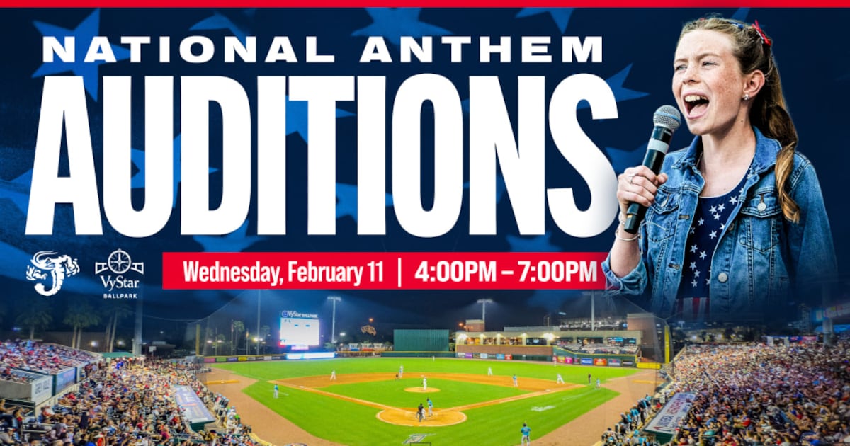 Jumbo Shrimp invites locals to sing the national anthem at home games – Action News Jax
