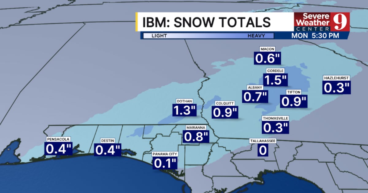 Snowflakes possible in the Florida Panhandle as cold front moves in – WFTV