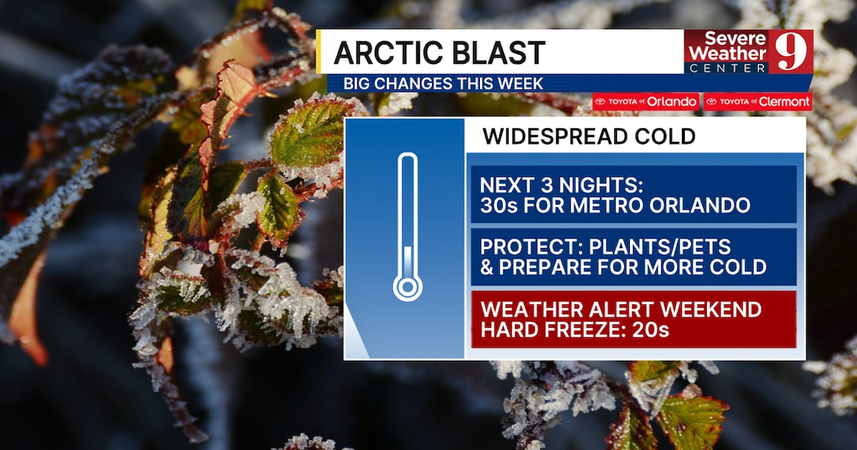 Cold weather advisory issued for Central Florida