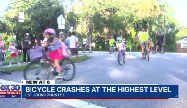 Bicycle crashes in St. Johns County have reached their highest levels in years – Action News Jax