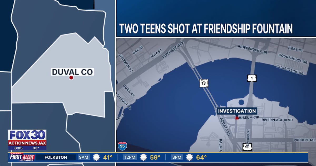 Two teens shot during Jacksonville New Year’s Eve celebration at Friendship Fountain – Action News Jax