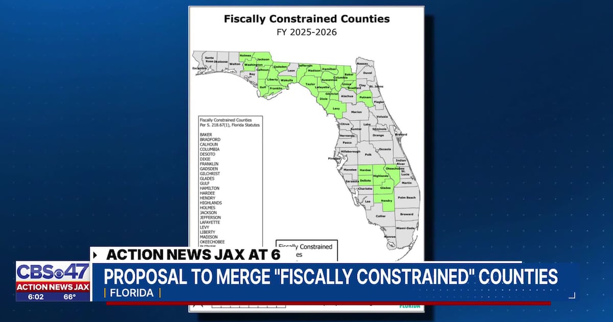 Does Florida need 67 counties? Jacksonville State lawmaker argues it’s time to have the conversation – 104.5 WOKV