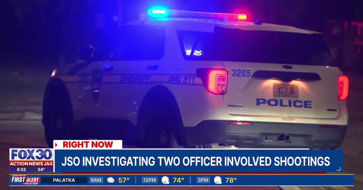 Two people shot by Jacksonville police minutes apart in separate incidents – Action News Jax