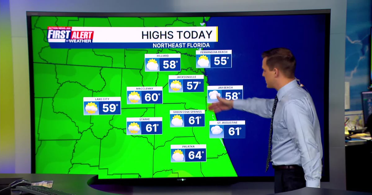 Chilly start to the work week – Action News Jax