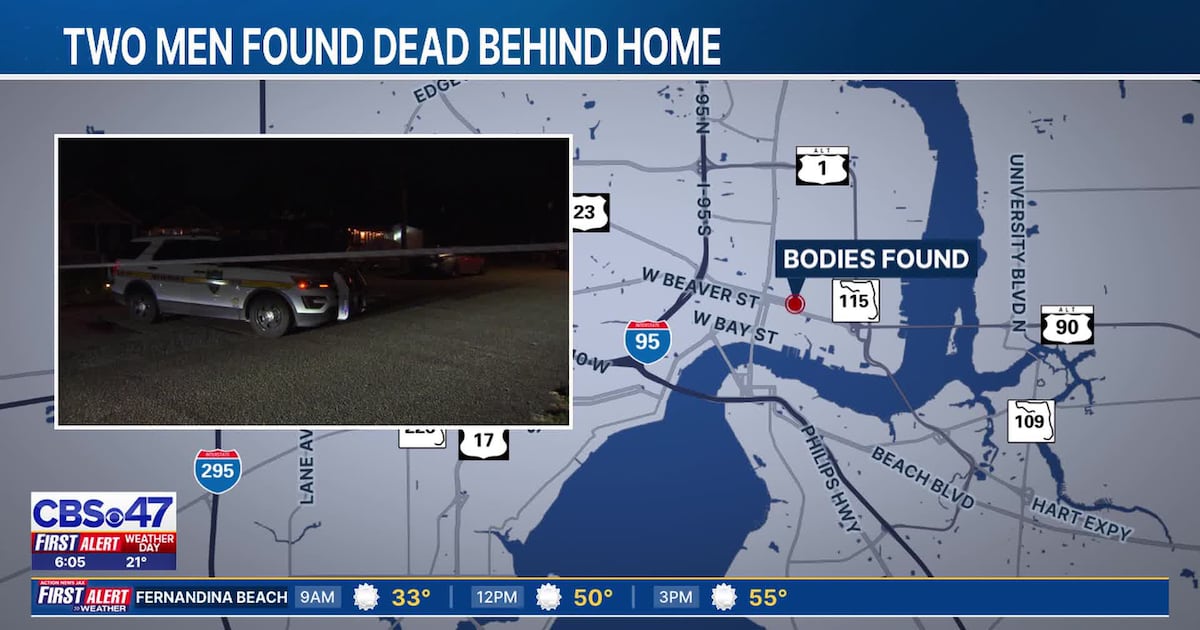 Jacksonville police investigating after two men found dead behind Springfield home – Action News Jax
