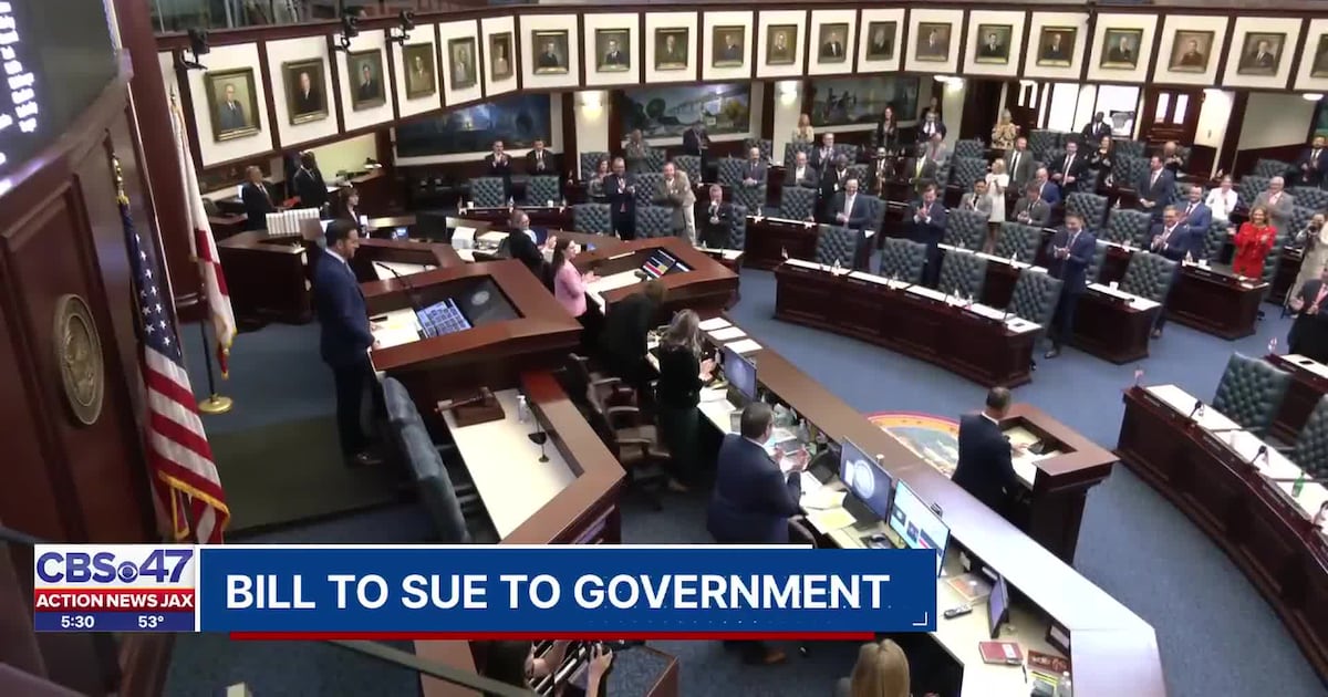 Florida House passes bill raising award caps for Floridians harmed by the government – Action News Jax