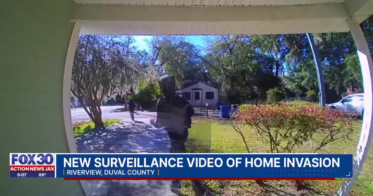 surveillance video catches shots fired during home invasion gunfight – Action News Jax