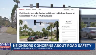 Ponte Vedra Beach neighbors demand safer intersections on road after recent crashes – Action News Jax