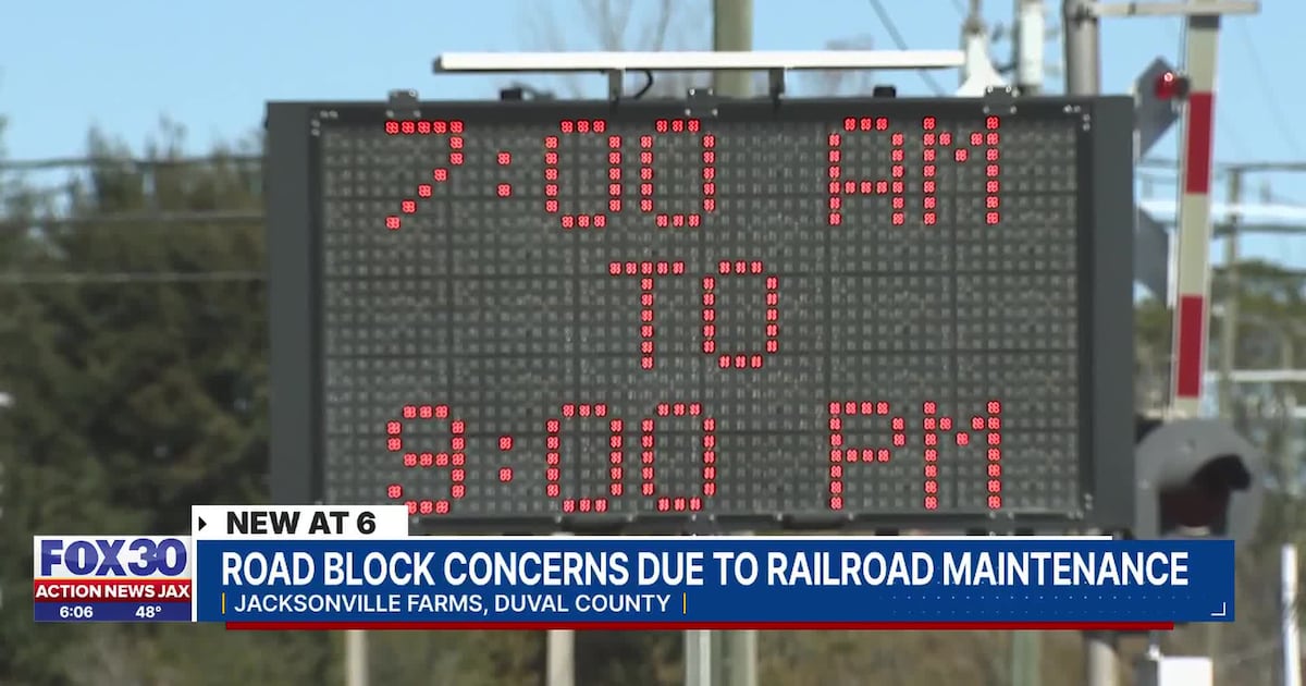 Railroad repairs to leave Westside neighbors trapped for 12+ hours next Wednesday – Action News Jax
