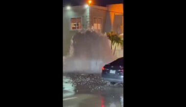 Water main break floods Hollywood street; service disrupted, boil water advisory possible